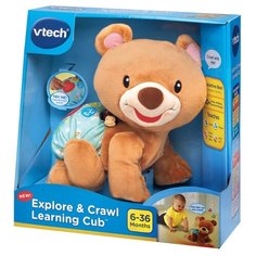 Интерактивная развивающая игрушка VTech Ползающий мишка коричневый