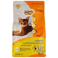 Корм для стерилизованных кошек Мнямс с индейкой 1.5 кг