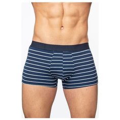 Salvador Dali Трусы боксеры в полоску, размер L, синий/белый