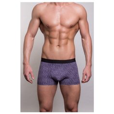 Salvador Dali Трусы боксеры с узором в виде завитков, размер XXL, фиолетовый