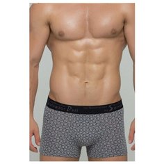 Salvador Dali Трусы боксеры с мелким узором из бумерангов, размер XXXL, серый