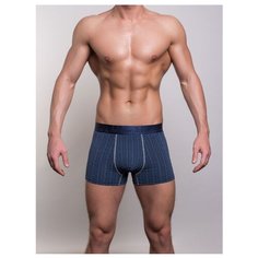 Salvador Dali Трусы боксеры классической посадки с геометрическим рисунком, размер L, синий