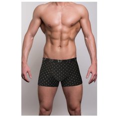 Salvador Dali Трусы боксеры с ромбовидным узором, размер L, черный