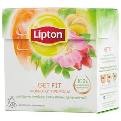Чай зеленый Lipton Get Fit в пирамидках, 20 шт.