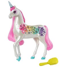 Barbie сверкающий единорог с волшебными волосами (GFH60) белый/розовый