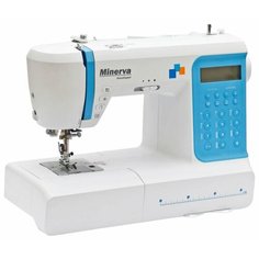 Швейная машина Minerva DecorExpert, белый/голубой