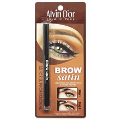 Alvin Dor карандаш+пудра Brow Satin, оттенок 01 medium brown