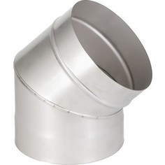 Отвод Феникс дымоходный 200 мм угол 45 градусов (1.0 нерж.мат.)(00904)