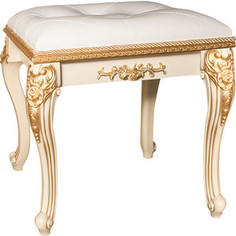 Пуф Мэри Дольче Вита СДВ-07 белый глянец с золотом Meri