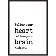 Постер в рамке Дом Корлеоне Follow your heart... 21x30 см