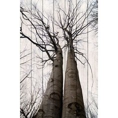 Картина на дереве Дом Корлеоне Два дерева 100x150 см