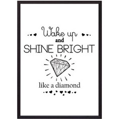 Постер в рамке Дом Корлеоне Shine bright! 40x60 см