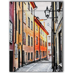 Картина с арт рамой Дом Корлеоне Улочки Стокгольма 80x100 см