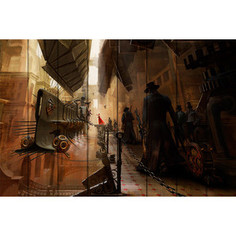 Картина на дереве Дом Корлеоне Эпоха машин 100x150 см