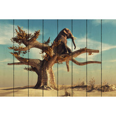 Картина на дереве Дом Корлеоне Слон на дереве 30x40 см
