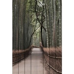 Картина на дереве Дом Корлеоне Бамбуковый лес 60x90 см