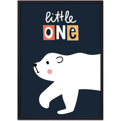 Постер в рамке Дом Корлеоне Белый медведь Little one 21x30 см