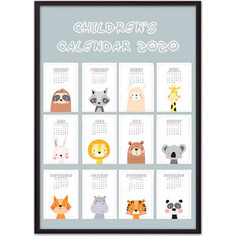 Постер в рамке Дом Корлеоне Детский календарь №2 30x40 см