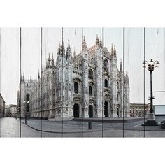 Картина на дереве Дом Корлеоне Собор Милан 60x90 см