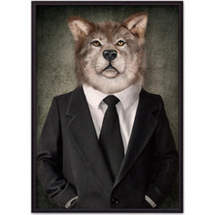 Постер в рамке Дом Корлеоне Человек-волк 21x30 см