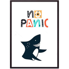 Постер в рамке Дом Корлеоне Акула No panic 50x70 см