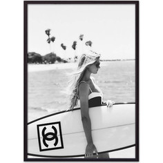 Постер в рамке Дом Корлеоне Серфингистка Chanel 21x30 см