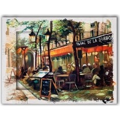 Картина с арт рамой Дом Корлеоне Кафе Сорбона 45x55 см