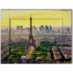 Картина с арт рамой Дом Корлеоне Панорама Париж 45x55 см