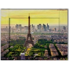 Картина с арт рамой Дом Корлеоне Панорама Париж 70x90 см