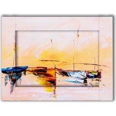 Картина с арт рамой Дом Корлеоне Лодки 35x45 см