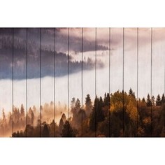 Картина на дереве Дом Корлеоне Лесной пейзаж 100x150 см