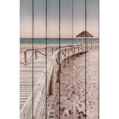 Картина на дереве Дом Корлеоне Мостик к пляжу 120x180 см