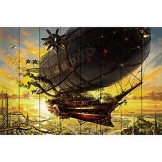 Картина на дереве Дом Корлеоне Летучий корабль 120x180 см