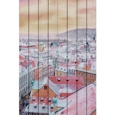 Картина на дереве Дом Корлеоне Прага 60x90 см