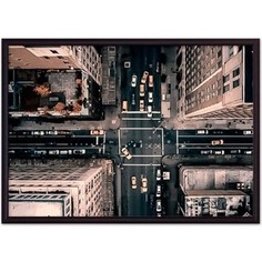 Постер в рамке Дом Корлеоне Манхэттен с высоты 40x60 см
