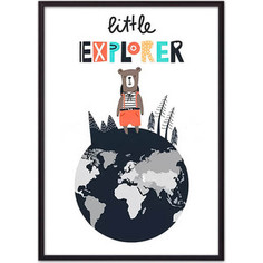 Постер в рамке Дом Корлеоне Медведь Little explorer 50x70 см
