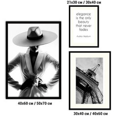 Набор из 3-х постеров Дом Корлеоне Коллаж Fashion №61 21х30 см 1 шт., 30х40 см 1 шт., 40х60 см 1шт.