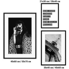 Набор из 3-х постеров Дом Корлеоне Коллаж Fashion №70 21х30 см 1 шт., 30х40 см 1 шт., 40х60 см 1шт.