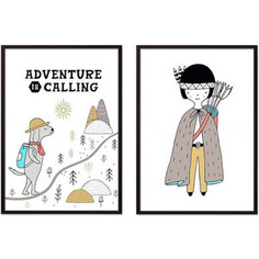 Набор из 2-х постеров Дом Корлеоне Коллаж Детский №4 21х30 см 2 шт.