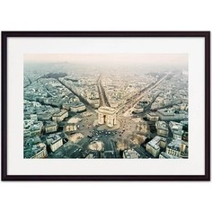 Постер в рамке Дом Корлеоне Париж с высоты 40x60 см