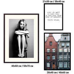 Набор из 3-х постеров Дом Корлеоне Коллаж Fashion №49 30х40 см 1 шт., 40х60 см 1 шт., 50х70 см 1шт.