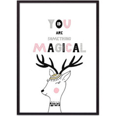 Постер в рамке Дом Корлеоне Олень Magical 40x60 см