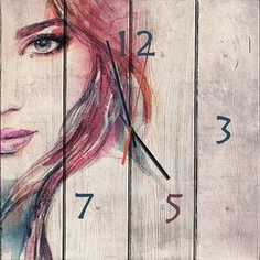 Настенные часы Дом Корлеоне Лик девушки 60x60 см