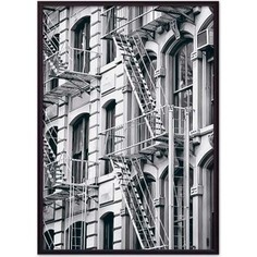 Постер в рамке Дом Корлеоне Окна Манхэттена 40x60 см