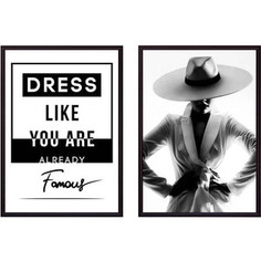 Набор из 2-х постеров Дом Корлеоне Коллаж Fashion №40 50х70 см 2 шт.