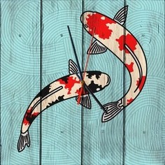 Настенные часы Дом Корлеоне Карпы 30x30 см