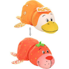 Мягкая игрушка 1Toy Вывернушка Ням-Ням Морской котик с ароматом клубники - Пингвинчик с ароматом апельсиновой газировки Т13914