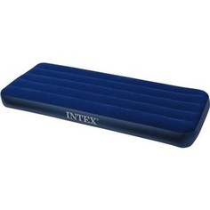 Надувной матрас Intex 64756 Classic Downy Airbed Fiber-Tech, 76х191х25 см