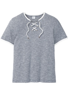 Футболка на шнуровке Regular Fit Bonprix