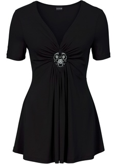 Футболка со съёмной брошью Bonprix